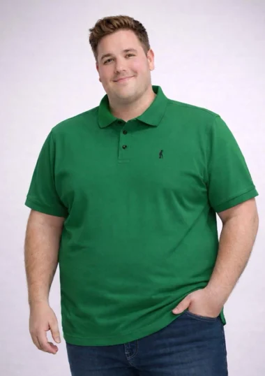 Camiseta Tipo Polo - Verde - REF: 2100G
