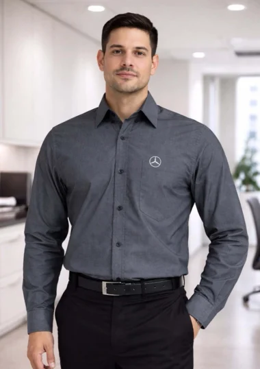 Camisa Dotación Manga Larga Hombre